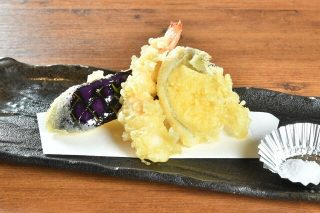 天ぷら盛合せ三種の画像