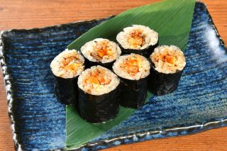 鰻とだし巻き細巻きの画像